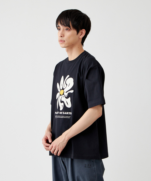 PLANET OF EARTH】フラワー エンブロイダリーTシャツ（Tシャツ