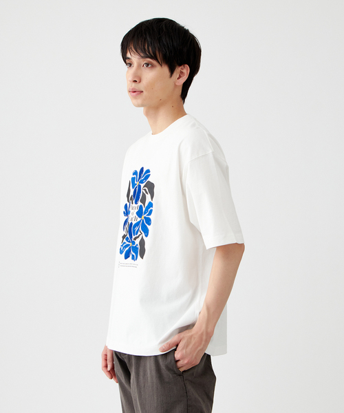 B.C STOCK(ベーセーストック)の「【PLANET OF EARTH】フラワー エンブロイダリーTシャツ(Tシャツ/カットソー・メンズ・ホワイト/チャコールグレー/グレー/アイボリー・SMALL/MEDIUM/LARGE)」の10枚目の写真