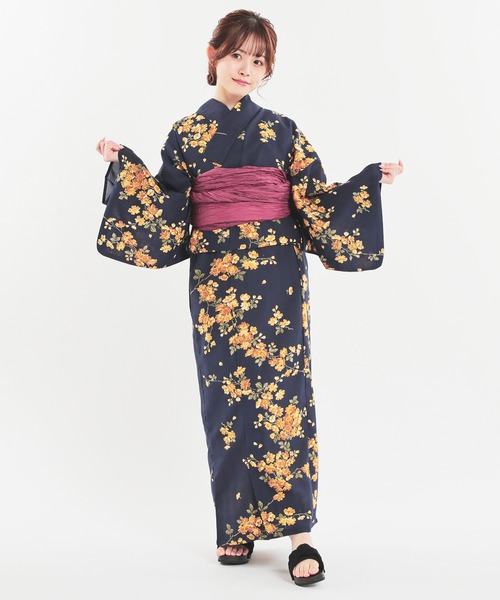 Honeys(ハニーズ)の「リボン浴衣下駄(和装小物・レディース・ブラック/ピンク/アイボリー・L/M/LL)」の6枚目の写真