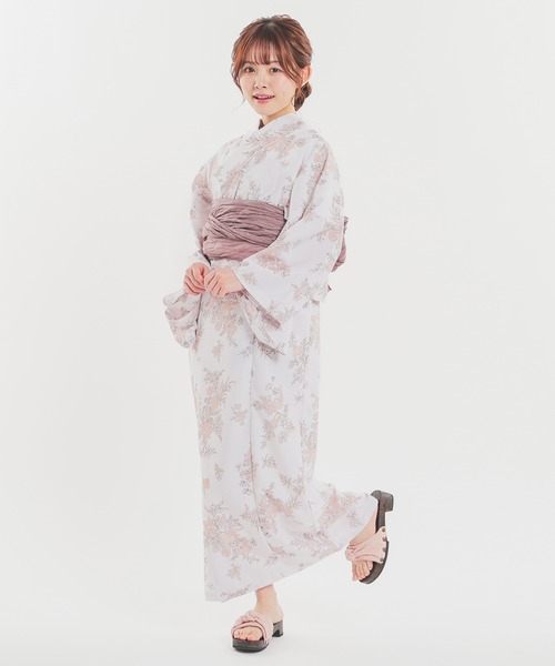 Honeys(ハニーズ)の「リボン浴衣下駄(和装小物・レディース・ブラック/ピンク/アイボリー・L/M/LL)」の8枚目の写真