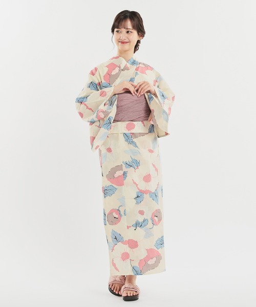 Honeys(ハニーズ)の「リボン浴衣下駄(和装小物・レディース・ブラック/ピンク/アイボリー・L/M/LL)」の12枚目の写真