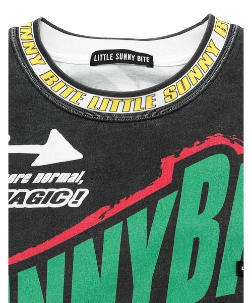 Little sunny bite（リトルサニーバイト）の「racer long tee（Tシャツ/カットソー・レディース・グリーン/ブラック/ブルー・SMALL/MEDIUM）」の6枚目の写真