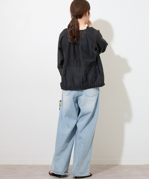 JOURNAL STANDARD relume（ジャーナルスタンダード　レリューム）の「シアージップブルゾン（その他アウター・レディース・ブラック/ベージュ・FREE）」の5枚目の写真