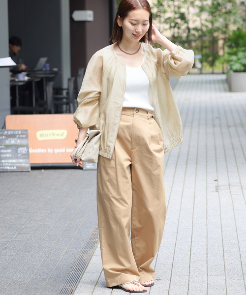 JOURNAL STANDARD relume（ジャーナルスタンダード　レリューム）の「シアージップブルゾン（その他アウター・レディース・ブラック/ベージュ・FREE）」の11枚目の写真