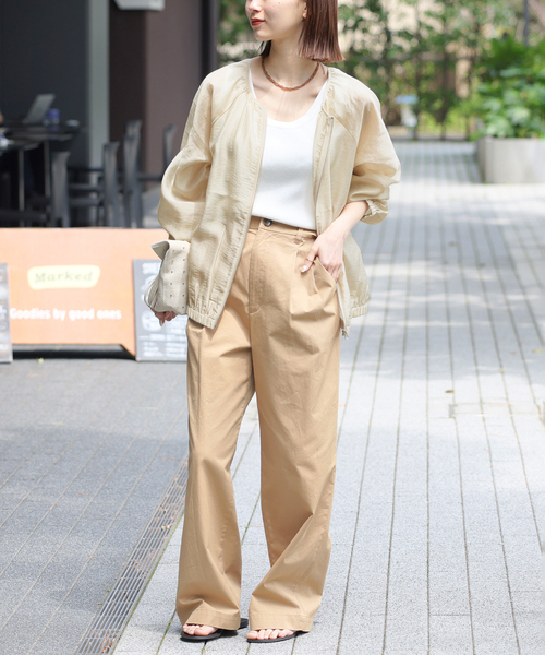 JOURNAL STANDARD relume（ジャーナルスタンダード　レリューム）の「シアージップブルゾン（その他アウター・レディース・ブラック/ベージュ・FREE）」の12枚目の写真