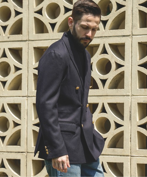 MR.OLIVE（ミスターオリーブ）の「PREMIUM WOOL SAXONY / BOUBLE BREASTED BLAZER（テーラードジャケット・メンズ・ネイビー・SMALL/MEDIUM/LARGE）」の7枚目の写真