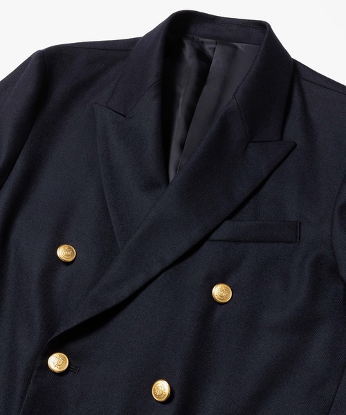 MR.OLIVE（ミスターオリーブ）の「PREMIUM WOOL SAXONY / BOUBLE BREASTED BLAZER（テーラードジャケット・メンズ・ネイビー・SMALL/MEDIUM/LARGE）」の4枚目の写真