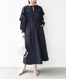 【ZOZO限定】SHIPS.me:ドルマン ケープ ワンピース