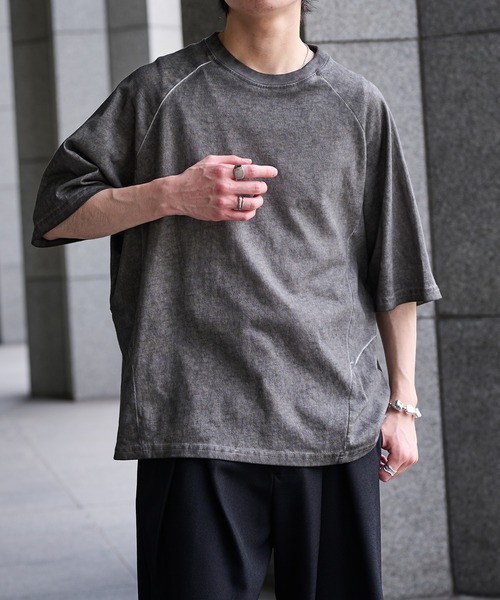epnok(エプノック)の「ウォッシュシームルーズ半袖Tee(Tシャツ/カットソー・メンズ・ブラック/アッシュグレー・SMALL/MEDIUM/LARGE)」の21枚目の写真