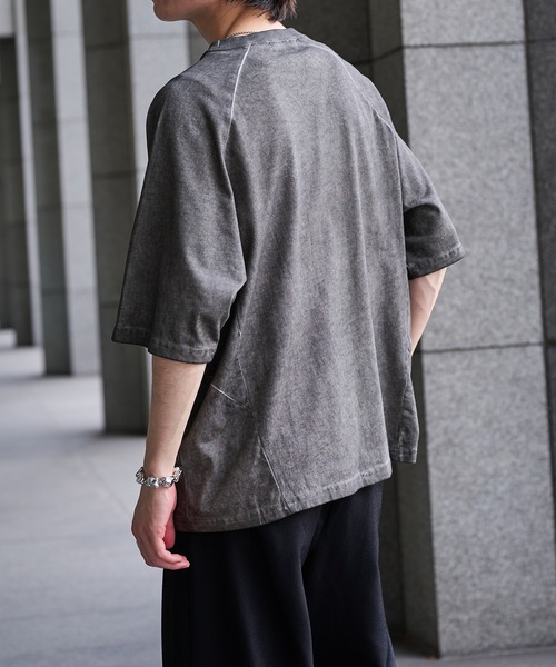 epnok(エプノック)の「ウォッシュシームルーズ半袖Tee(Tシャツ/カットソー・メンズ・ブラック/アッシュグレー・SMALL/MEDIUM/LARGE)」の22枚目の写真