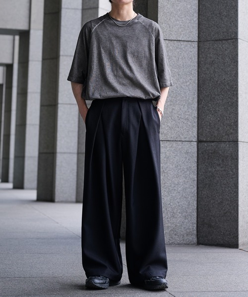 epnok(エプノック)の「ウォッシュシームルーズ半袖Tee(Tシャツ/カットソー・メンズ・ブラック/アッシュグレー・SMALL/MEDIUM/LARGE)」の9枚目の写真