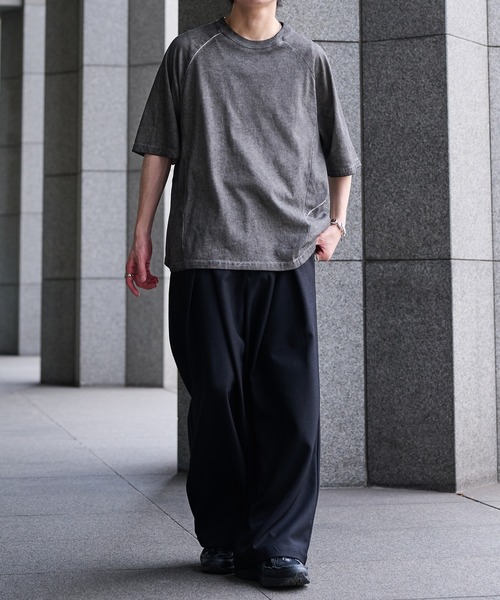 epnok(エプノック)の「ウォッシュシームルーズ半袖Tee(Tシャツ/カットソー・メンズ・ブラック/アッシュグレー・SMALL/MEDIUM/LARGE)」の10枚目の写真