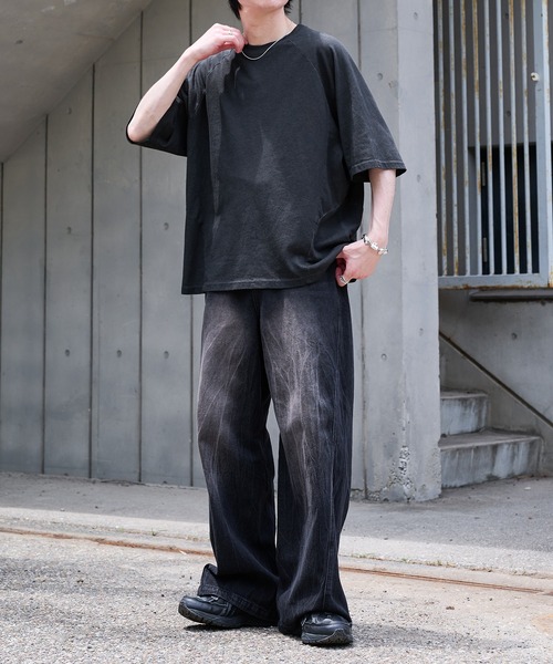 epnok(エプノック)の「ウォッシュシームルーズ半袖Tee(Tシャツ/カットソー・メンズ・ブラック/アッシュグレー・SMALL/MEDIUM/LARGE)」の18枚目の写真