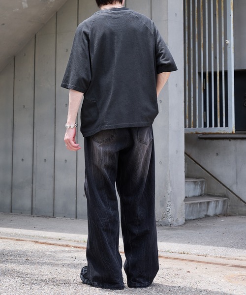 epnok(エプノック)の「ウォッシュシームルーズ半袖Tee(Tシャツ/カットソー・メンズ・ブラック/アッシュグレー・SMALL/MEDIUM/LARGE)」の19枚目の写真