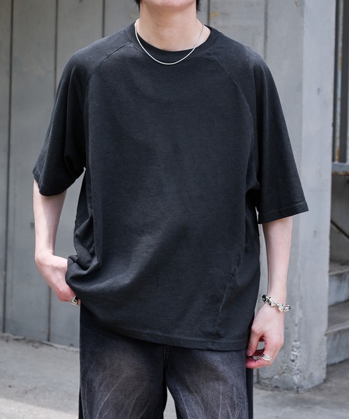epnok(エプノック)の「ウォッシュシームルーズ半袖Tee(Tシャツ/カットソー・メンズ・ブラック/アッシュグレー・SMALL/MEDIUM/LARGE)」の13枚目の写真