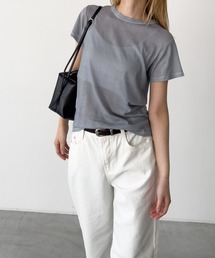Miller ライトパネルリブクルーTee