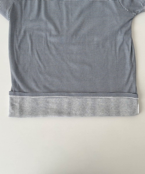 CANAL JEAN(キャナルジーン)の「Miller ライトパネルリブクルーTee(Tシャツ/カットソー・レディース・オレンジ系その他/ネイビー系・ONE SIZE)」の3枚目の写真