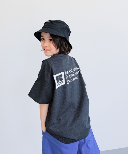 RUSSELL ATHLETIC×FREAKS STORE 別注ギアコート SizeMAX×RUSSELL ATHLETIC】別注 ドライスポーツ風ロゴT