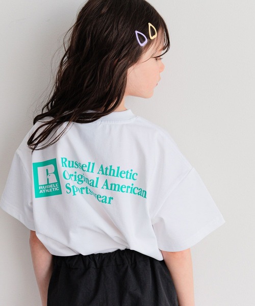 Russell Athletic（ラッセルアスレティック）の「【RUSSELL ATHLETIC】別注ドライパワーTシャツ(KIDS)（Tシャツ/カットソー・キッズ・ネイビー/チャコール/カーキ/ホワイト・130cm/120cm/150cm/140cm）」の5枚目の写真