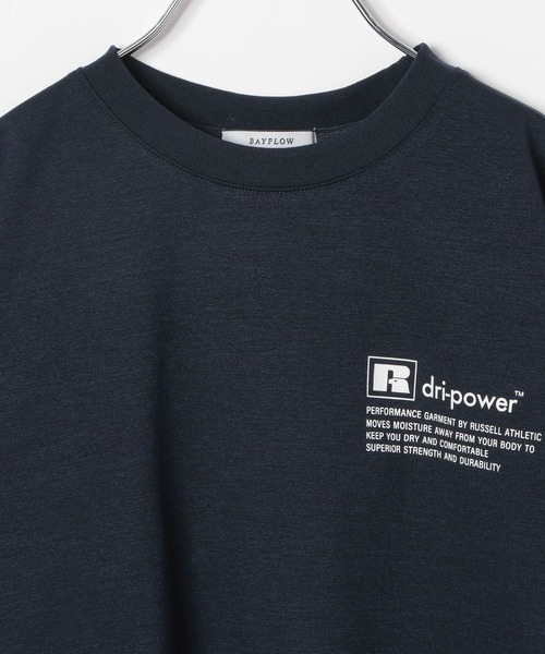 Russell Athletic（ラッセルアスレティック）の「【RUSSELL ATHLETIC】別注ドライパワーTシャツ(KIDS)（Tシャツ/カットソー・キッズ・ネイビー/チャコール/カーキ/ホワイト・130cm/120cm/150cm/140cm）」の19枚目の写真