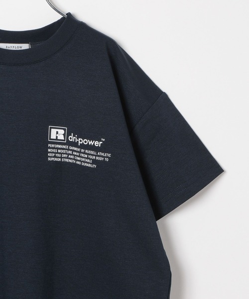 Russell Athletic（ラッセルアスレティック）の「【RUSSELL ATHLETIC】別注ドライパワーTシャツ(KIDS)（Tシャツ/カットソー・キッズ・ネイビー/チャコール/カーキ/ホワイト・130cm/120cm/150cm/140cm）」の18枚目の写真