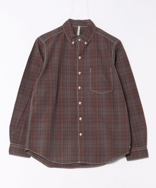 B.I.D.(ビーアイディー)の「《KATO(カトー)》172 チビエリBDシャツ(シャツ/ブラウス・メンズ・ブラウン系1・S/XS)」の1枚目の写真