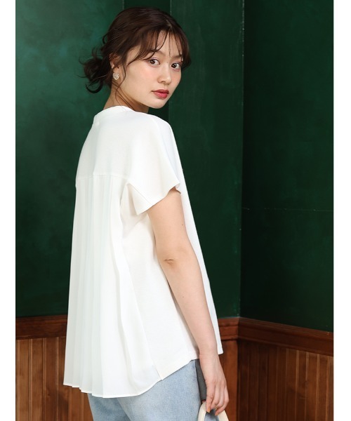 【ネイビー（40）】バックプリーツスキッパーブラウス JAYRO｜バックプリーツスキッパーブラウス | Rakuten Fashion(楽天