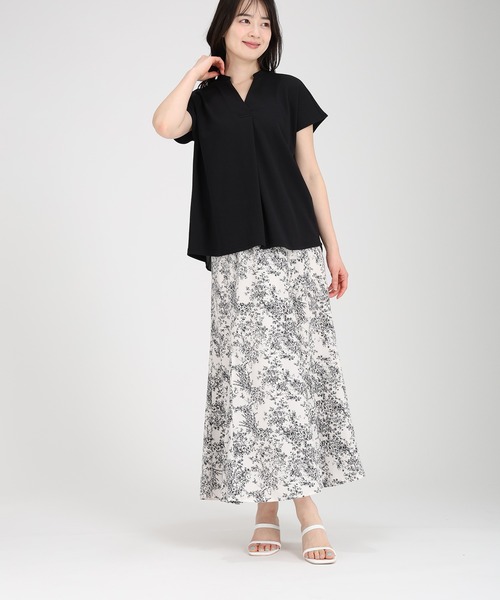 fifth(フィフス)の「バックプリーツスキッパーブラウス(シャツ/ブラウス・レディース・ブラック/オフホワイト・M)」の12枚目の写真