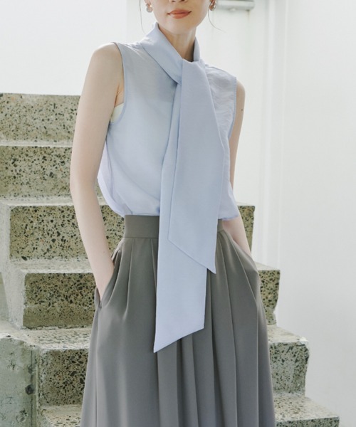 anuans（アニュアンス）の「【ZOZO限定カラー】シアールーバンブラウス（シャツ/ブラウス・レディース・ブラウン/ベージュ/サックスブルー/ブラック/アイボリー・FREE）」の19枚目の写真