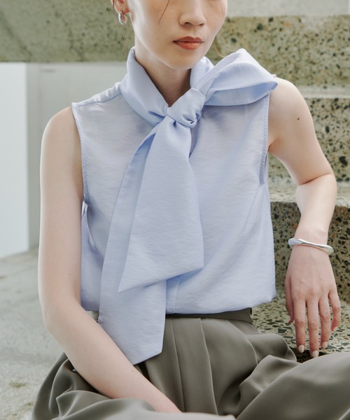 anuans（アニュアンス）の「【ZOZO限定カラー】シアールーバンブラウス（シャツ/ブラウス・レディース・ブラウン/ベージュ/サックスブルー/ブラック/アイボリー・FREE）」の15枚目の写真