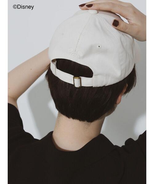 Te chichi(テチチ)の「【Disney】ミッキー/ワンポイント刺繍キャップ(ハット・レディース・オフホワイト/ブラック・F)」の3枚目の写真
