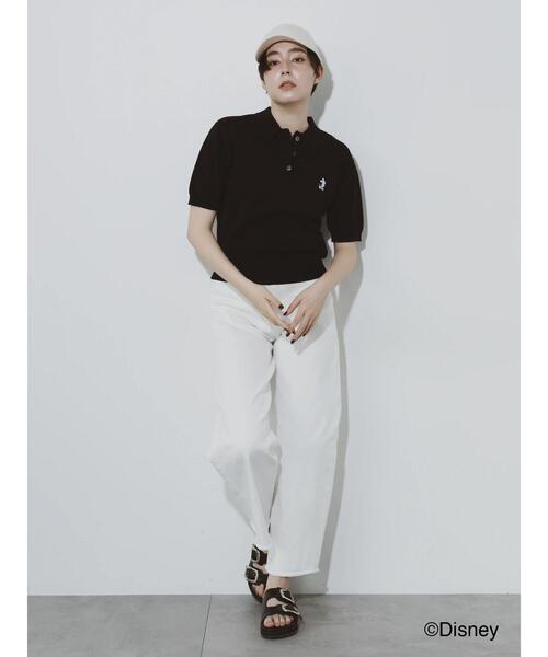 Te chichi(テチチ)の「【Disney】ミッキー/ワンポイント刺繍キャップ(ハット・レディース・オフホワイト/ブラック・F)」の7枚目の写真