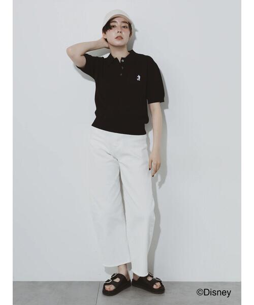 Te chichi(テチチ)の「【Disney】ミッキー/ワンポイント刺繍キャップ(ハット・レディース・オフホワイト/ブラック・F)」の8枚目の写真