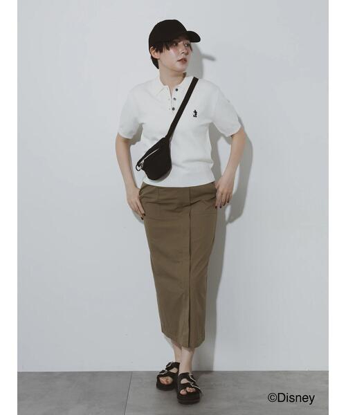 Te chichi(テチチ)の「【Disney】ミッキー/ワンポイント刺繍キャップ(ハット・レディース・オフホワイト/ブラック・F)」の10枚目の写真