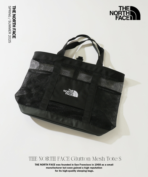 【GW限定特価】THE NORTH FACE メッシュトートバッグ ブラック THE NORTH FACE(ノースフェイス) Glutton Mesh Tote S