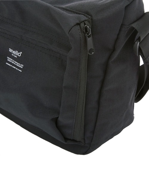 anello（アネロ）の「アネロ anello リップストップ杢調ポリ 縦型ショルダーバッグ AT-H1812（ショルダーバッグ・レディース・ネイビー/グリーン・FREE）」の11枚目の写真