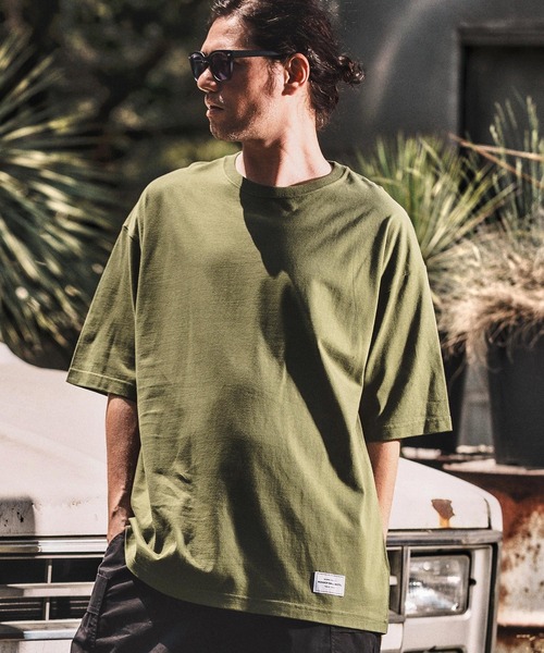 WONDER WALL MOTEL(ワンダーウォールモーテル)の「mt9820- OVER SIZE MUJI T Tシャツ(Tシャツ/カットソー・メンズ・カーキ/ホワイト/ネイビー/ブラック・S/M/L/XL)」の3枚目の写真