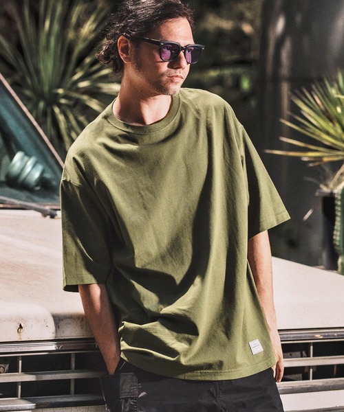 WONDER WALL MOTEL(ワンダーウォールモーテル)の「mt9820- OVER SIZE MUJI T Tシャツ(Tシャツ/カットソー・メンズ・カーキ/ホワイト/ネイビー/ブラック・S/M/L/XL)」の19枚目の写真