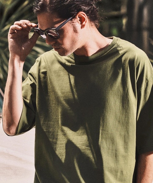 WONDER WALL MOTEL(ワンダーウォールモーテル)の「mt9820- OVER SIZE MUJI T Tシャツ(Tシャツ/カットソー・メンズ・カーキ/ホワイト/ネイビー/ブラック・S/M/L/XL)」の20枚目の写真