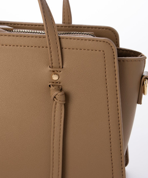 cache cache(カシュ カシュ)の「カシュカシュ cachecache / 結びハンドルバンドバッグ(ボストンバッグ・レディース・マスタード/ベージュ系その他/ブラック・FREE)」の17枚目の写真