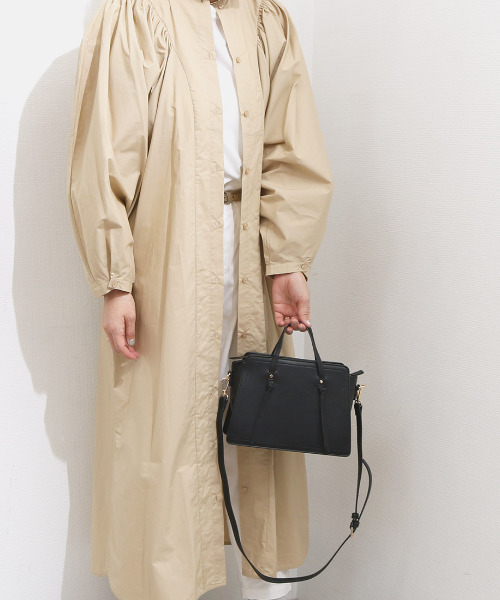 cache cache(カシュ カシュ)の「カシュカシュ cachecache / 結びハンドルバンドバッグ(ボストンバッグ・レディース・マスタード/ベージュ系その他/ブラック・FREE)」の8枚目の写真