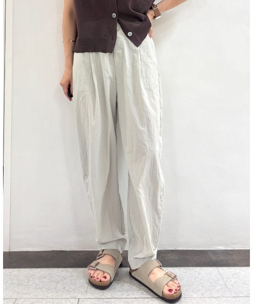 human woman(ヒューマンウーマン)の「◆ナイロンタスランストレッチパンツ(その他パンツ・レディース・ブラック/グレー・MEDIUM/SMALL)」の5枚目の写真