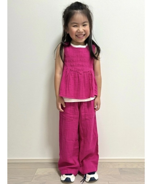 GAP（ギャップ）の「プルオン ワイド ガーゼパンツ (キッズ)（その他パンツ・キッズ・ピンク・110cm/120cm/130cm/140cm/150cm/160cm）」の6枚目の写真