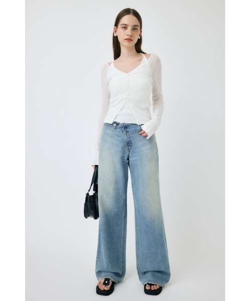 MOUSSY(マウジー)の「SHEER CABLE カーディガン(カーディガン/ボレロ・レディース・ホワイト/レッド/ブラック・FREE)」の20枚目の写真