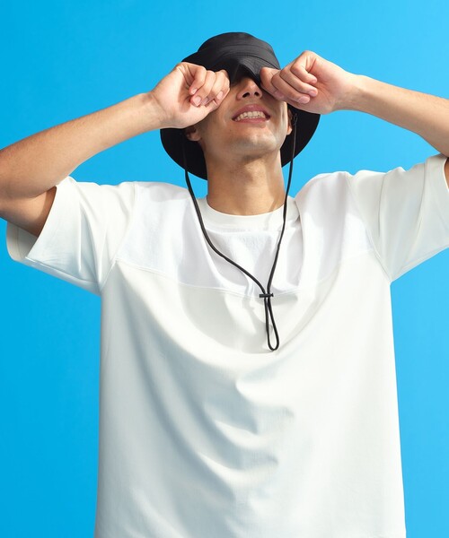 MACKINTOSH PHILOSOPHY(マッキントッシュ フィロソフィー)の「COOLDOTS フロントコンビTシャツ(Tシャツ/カットソー・メンズ・ライトベージュ/ダークネイビー/ホワイト・40/38)」の2枚目の写真