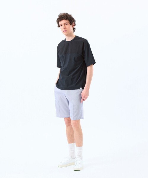 MACKINTOSH PHILOSOPHY(マッキントッシュ フィロソフィー)の「COOLDOTS フロントコンビTシャツ(Tシャツ/カットソー・メンズ・ライトベージュ/ダークネイビー/ホワイト・40/38)」の6枚目の写真