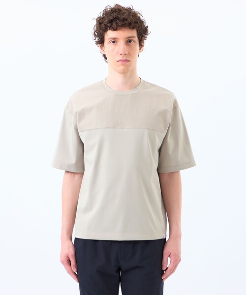MACKINTOSH PHILOSOPHY(マッキントッシュ フィロソフィー)の「COOLDOTS フロントコンビTシャツ(Tシャツ/カットソー・メンズ・ライトベージュ/ダークネイビー/ホワイト・40/38)」の8枚目の写真