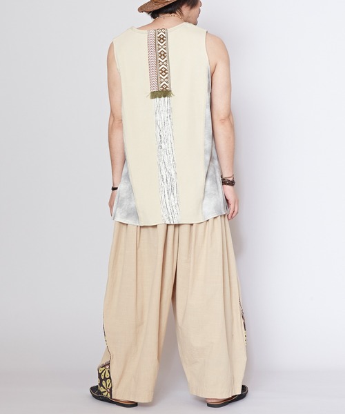 チャイハネ(チャイハネ)の「【チャイハネ】プレアムMEN'Sタンクトップ(タンクトップ・メンズ・ベージュ/カーキ/ブラウン/ブラック・FREE)」の13枚目の写真