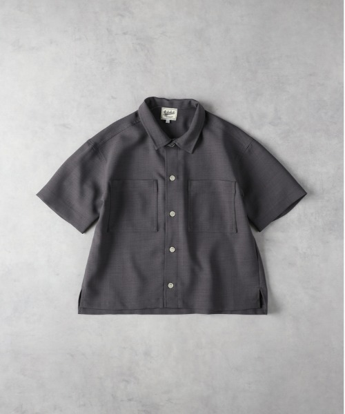 【RRL】胸ポケット付きラウンドネック半袖Tシャツ2枚セット/gray セール】【Refurbish】胸ポケット付きワイド半袖シャツ（シャツ