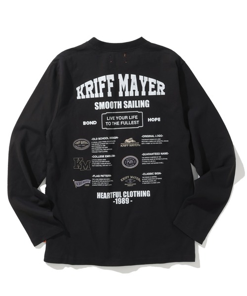 KRIFF MAYER Kid's Collection（クリフメイヤーキッズコレクション）の「【綿100％】外遊びイラストロンT(ロゴ)（Tシャツ/カットソー・キッズ・ブラック/グレー/オフホワイト/ブルー/ライトグリーン/オレンジ・120/130/140/150/160/170）」の11枚目の写真